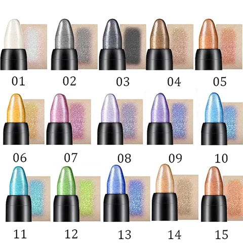 PopShade® | Cremige wasserfeste Lidschattenstifte - Set mit 15 Stiften