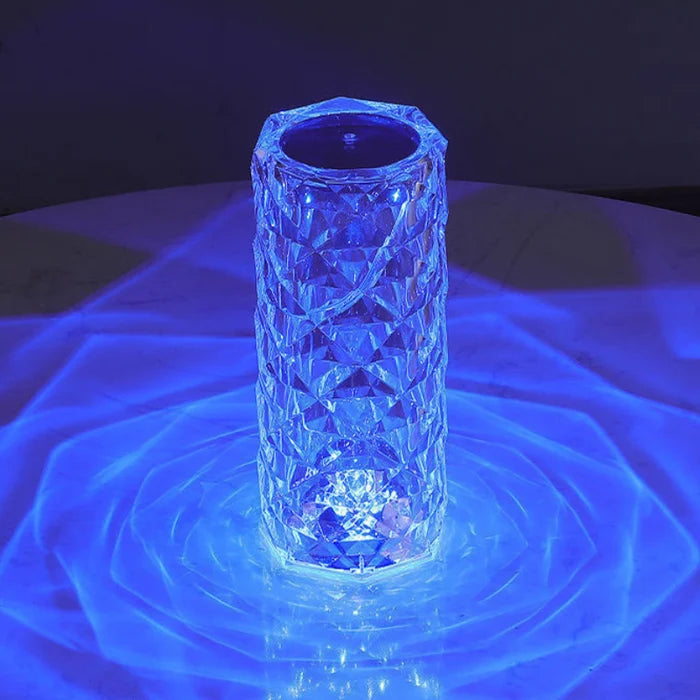 Lumio® | 16 Farben Rose Rays Crystal Diamond Tischlampe